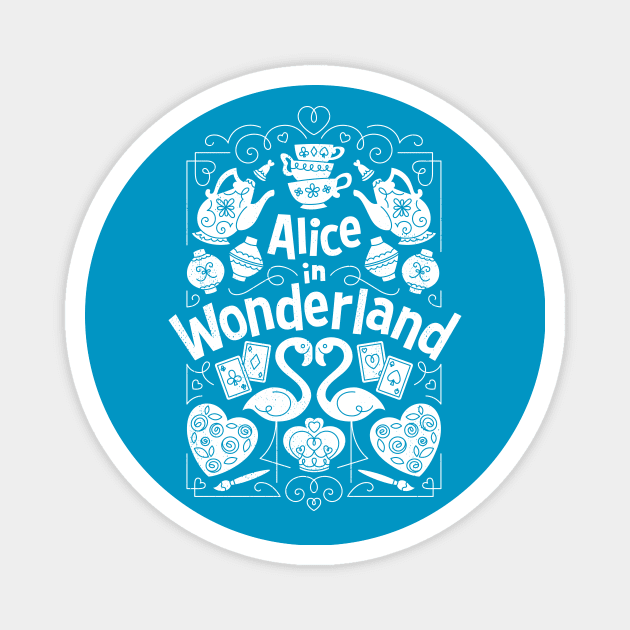 Alice in Wonderland Magnet by curtrjensen